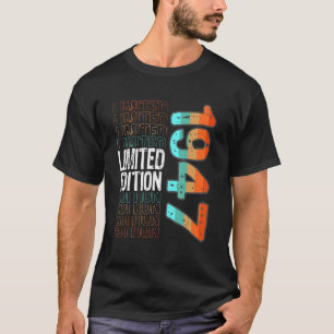 Vintage Retro Birth Year 1947 T-Shirt