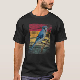 Vintage Retro Blue Jay Bird T-Shirt