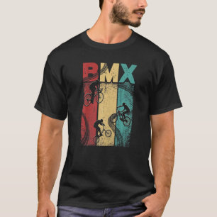 Vintage Retro Bmx   Bmx Rider Bicycle Motocross T-Shirt