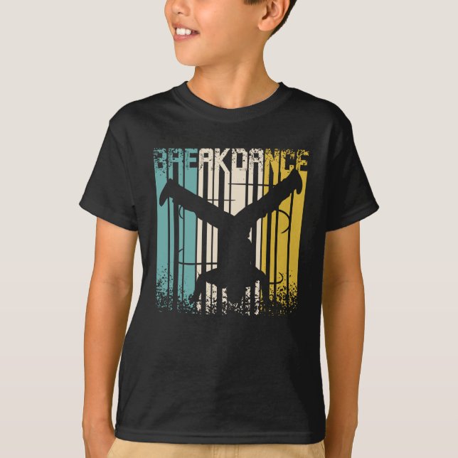 Vintage Retro Breakdancer T-Shirt (Front)