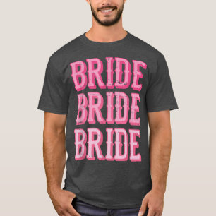 Vintage Retro Bride Rodeo Cowgirl Bachelorette Par T-Shirt