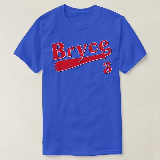Vintage Retro Bryce Baseball T-Shirt (Design Front)