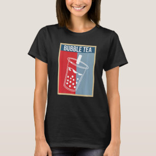 Vintage Retro Bubble Tea Boba   T-Shirt