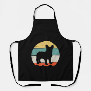 Vintage Retro Bulldog Gift For Dog Dad Dog Mom Apron
