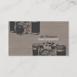 Vintage Retro Camera Professional Photographer Business Card