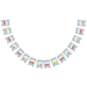 Vintage Retro Camper Bunting Banner Decor