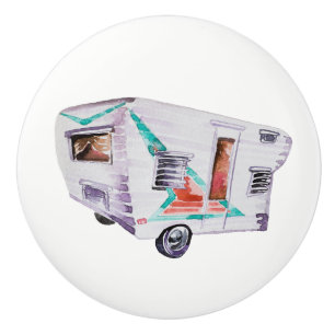 Vintage Retro Camper Trailer Knob Pull v. 2