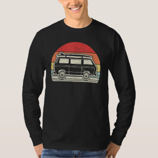 Vintage Retro Camping Camper Van Surf T-Shirt