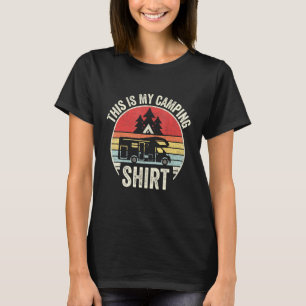 Vintage Retro Camping Trailer Camper Van T-Shirt