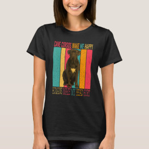 Vintage Retro Cane Corsos Make Happy Humans Make H T-Shirt