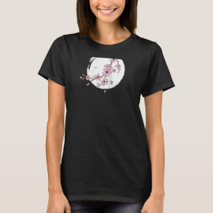 Vintage Retro Cherry Blossom Moon Japanese Aesthet T-Shirt