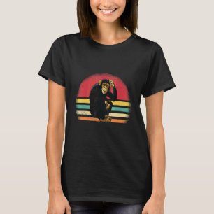 Vintage Retro Chimpanzee Monkey T-Shirt