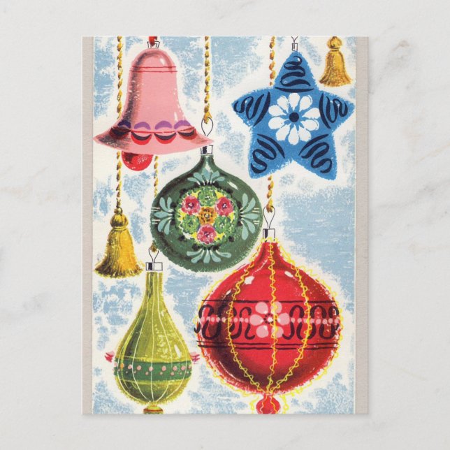 Vintage retro Christmas bells Holiday poster (Front)
