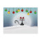 Vintage Retro Christmas Cat Postcard