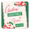 Vintage retro Christmas greetings sticker