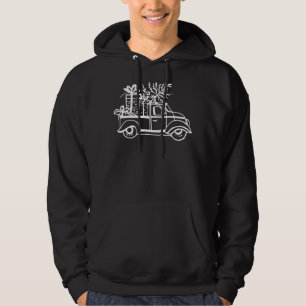 Vintage Retro Christmas Truck Matching Family Xmas Hoodie