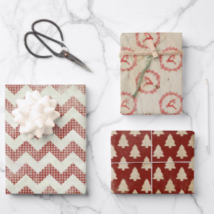 Vintage Retro Christmas Wrapping Paper