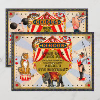 Vintage Retro Circus Birthday Party