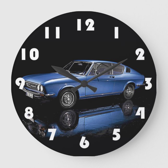 Vintage Retro Classic Car Large Clock (Front)