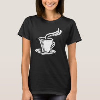 Vintage Retro Coffee Cup Saucer Graphic