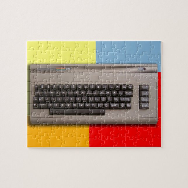 Vintage Retro Computer Keyboard ? Jigsaw Puzzle (Horizontal)