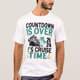 Vintage Retro Countdown Is Over It's Cruise Time C T-Shirt