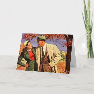 Vintage Retro Couple Card