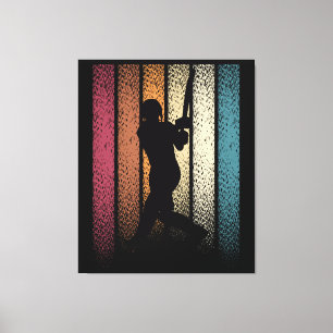 Vintage Retro Cricket Canvas Print