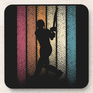 Vintage Retro Cricket Coaster