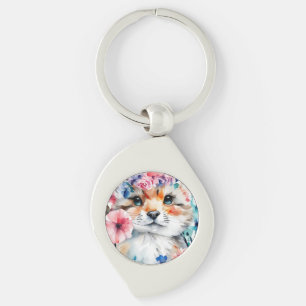 Vintage retro cute design for kids keychain