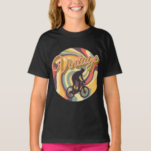 VINTAGE RETRO CYCLING IN COLORFUL TWIRL T-Shirt