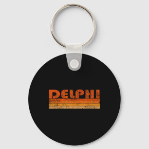 Vintage Retro Delphi Greece Keychain
