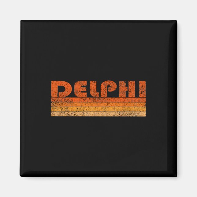Vintage Retro Delphi Greece  Magnet (Front)