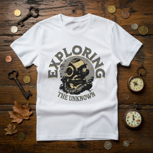 Vintage Retro Diver Helmet T-Shirt