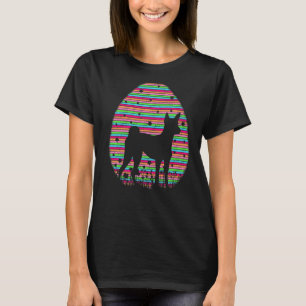 Vintage Retro Easter Egg  Basenji Dog Easter Sunda T-Shirt