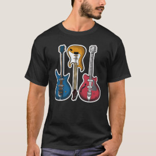 Vintage Retro Electric Guitar Classic Musician T-Shirt