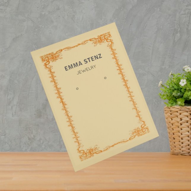 Vintage Retro Ephemera Earring Display Card (Creator Uploaded)