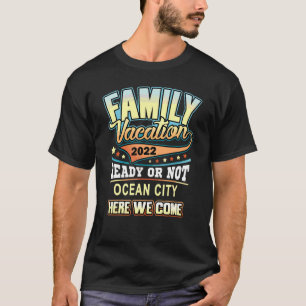 Vintage Retro Family Vacation 2022 Maryland Ocean  T-Shirt
