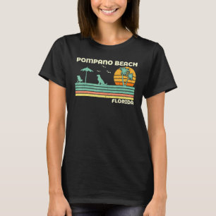 Vintage Retro Family Vacation Florida Pompano Beac T-Shirt
