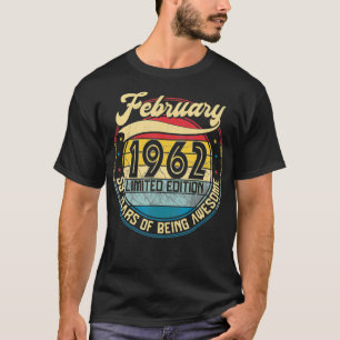 Vintage Retro February 1962 59th Birthday Gift 59 T-Shirt