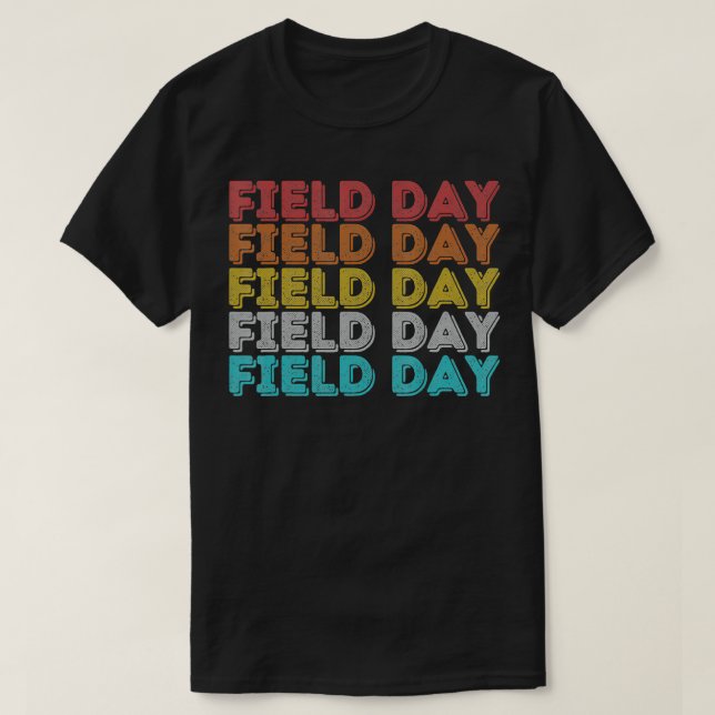Vintage Retro Field Day  T-Shirt (Design Front)