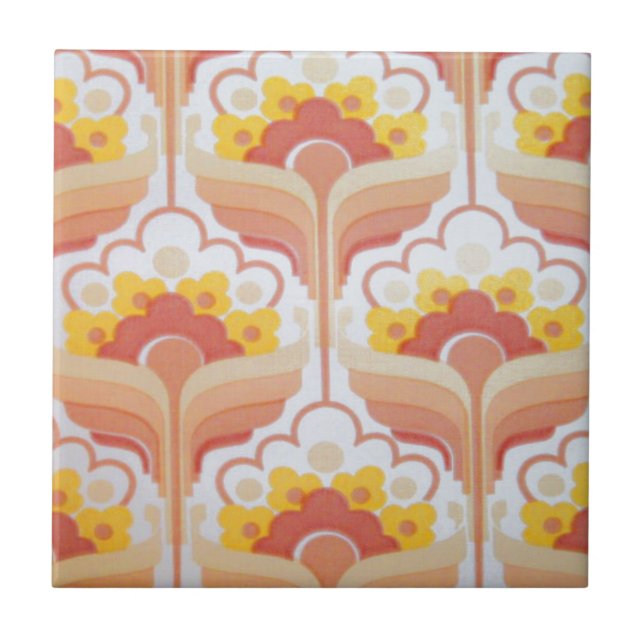 Vintage Retro Fifties Design Tile (Front)