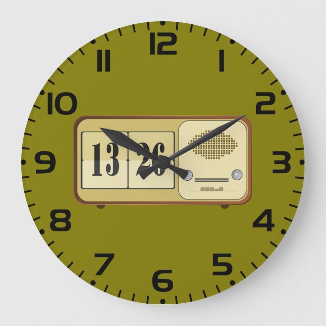 Vintage Retro Flip Clock Radio (Front)