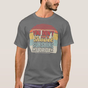 Vintage Retro Florida Vacation Funny Snow Bird Bea T-Shirt
