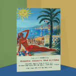 Vintage Retro French Riviera Summer Party Invite<br><div class="desc">Vintage Retro French Riviera Summer Beach Party Invitation is a fun all-purpose invitation for a celebration party, personal or business, held along French Riviera. Please personalize it with your own text occasion-accordinly or click the "Customize It" button to go to the design tool where you can add text, change the...</div>