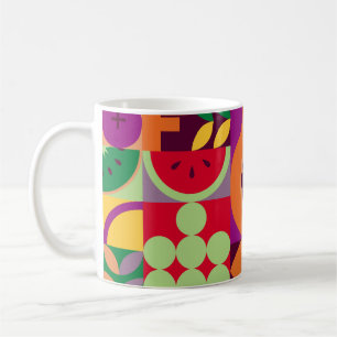 Vintage retro fruit vintage seamless pattern. Abst Coffee Mug