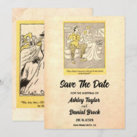 Vintage Retro Funny Sarcasm Wedding Save the Date