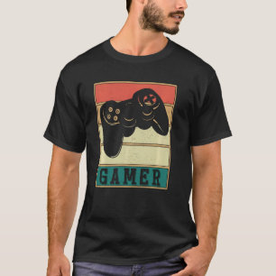 Vintage Retro Gamer Video Game Player T-Shirt