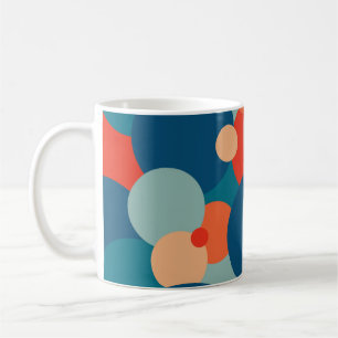 Vintage Retro Geometric Hippie Boho Funky Colourfu Coffee Mug