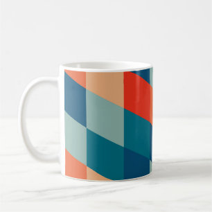 Vintage Retro Geometric Hippie Boho Funky Colourfu Coffee Mug